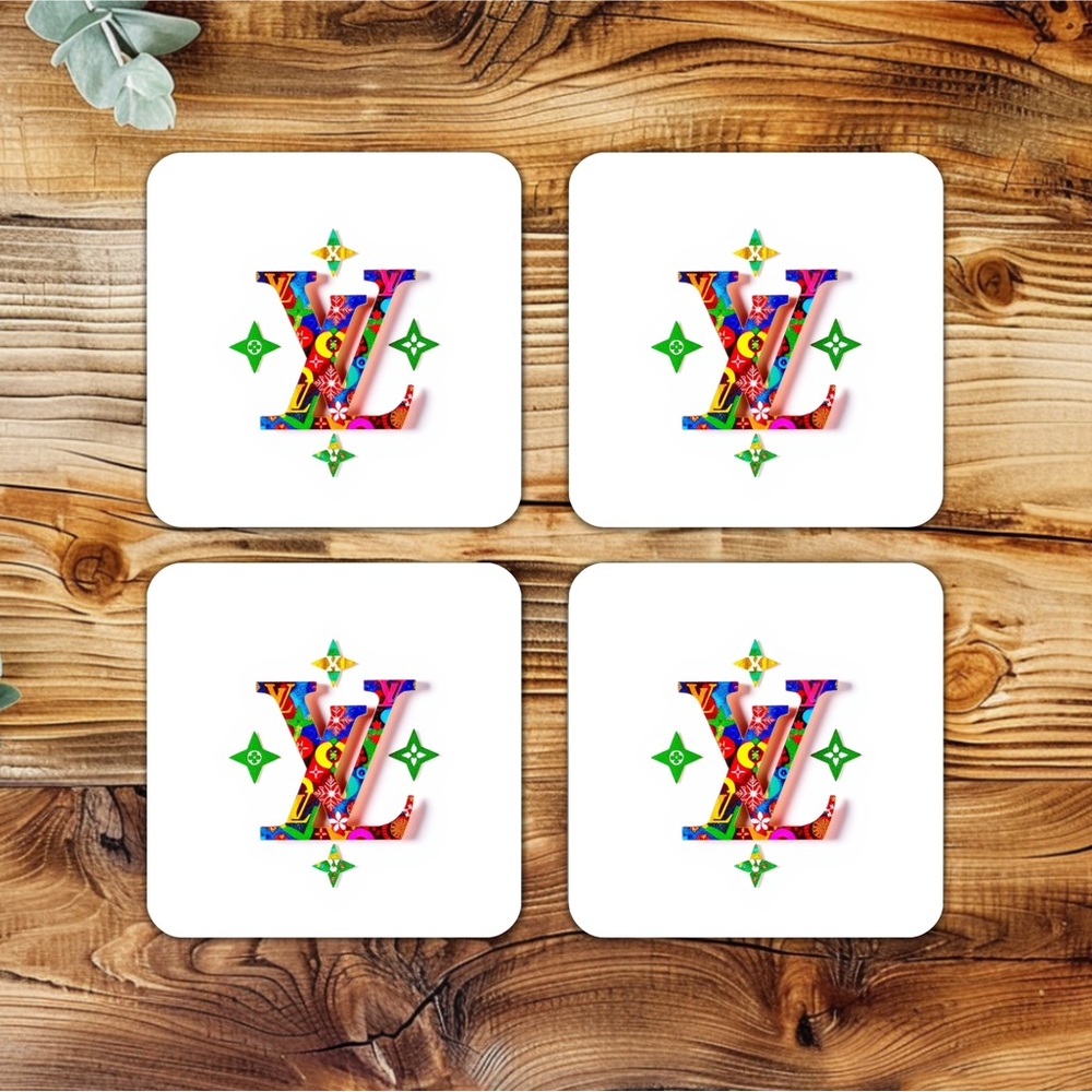NIP HANDMADE FASHION Set of 4 Ceramic Drink Coasters